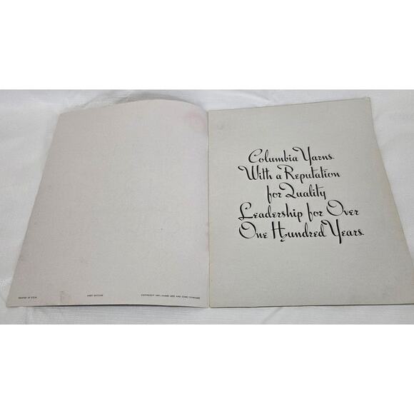 Columbia Afghans Volume 110 Vintage Pattern Book - Picture 2 of 5